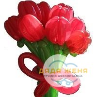 Букет цветов Красный тюльпан